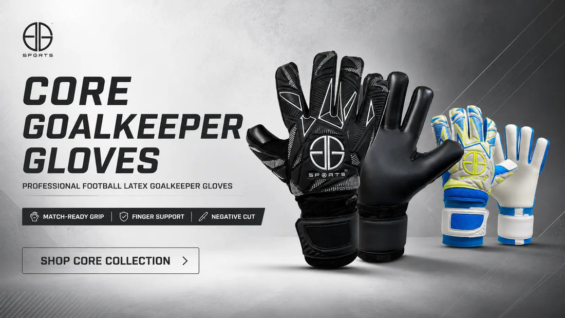 Core Goalkeeper Gloves | Professional Black & Goalkeeper Gloves - GGSportsPro