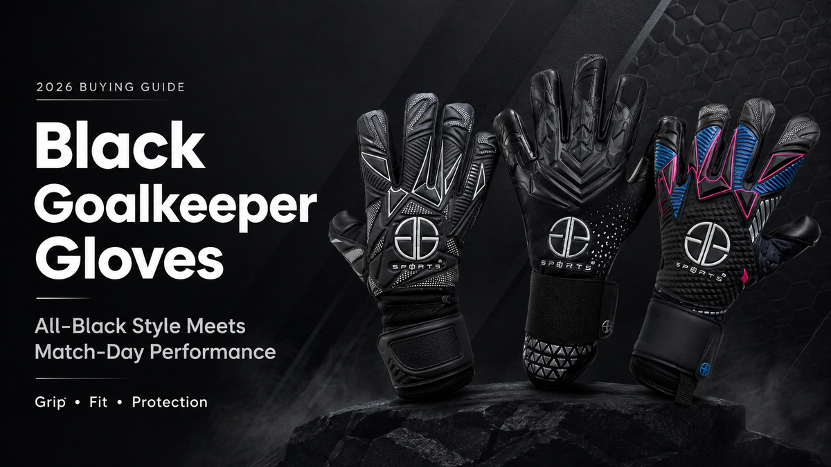 Black Goalkeeper Gloves | GG Sports Pro